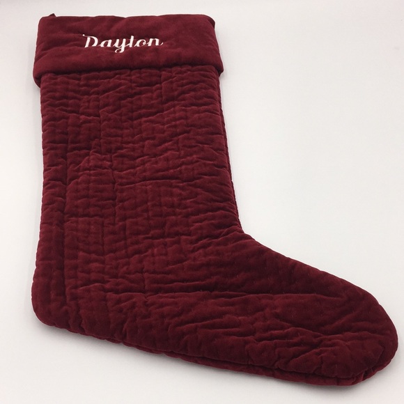 Pottery Barn Velvet Christmas Stocking “Dayton” - Picture 12 of 13